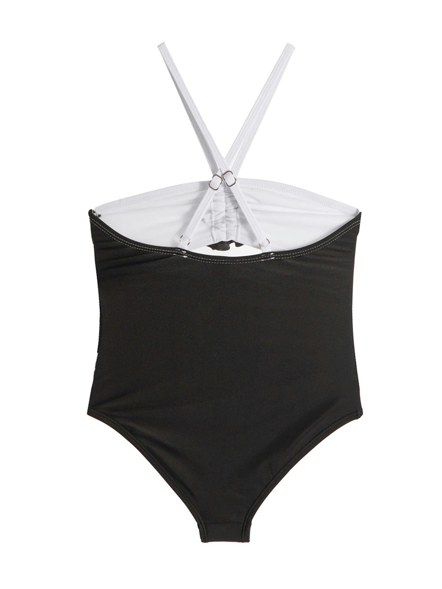 Eliana Rosette Halter One Piece Swimsuit