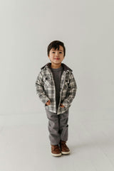 Boys Knit Set in Heather Mid Gray