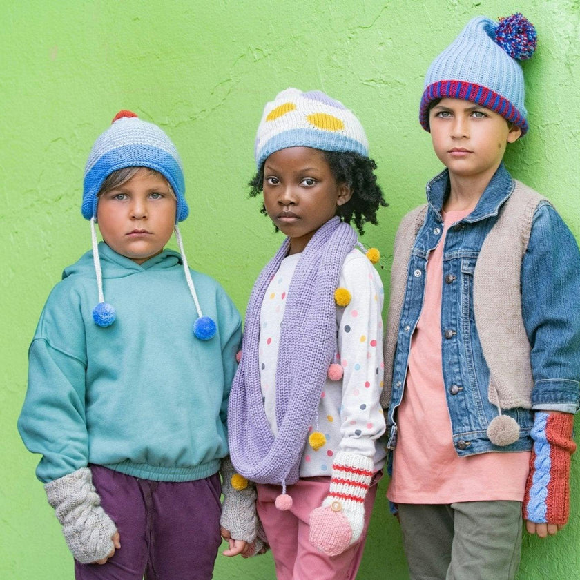 Polka Dot Pom Hat