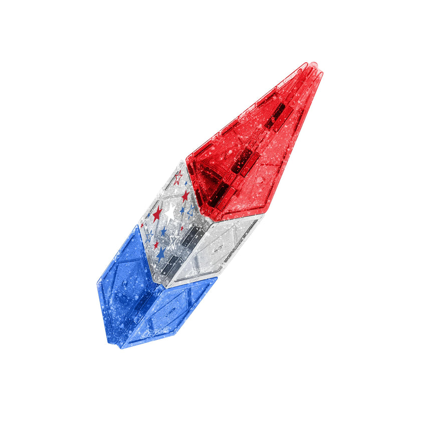 Crayola Red White Blue Magnetic Tiles 14pc