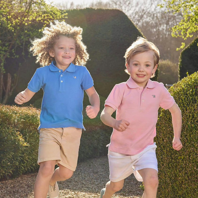 Harry Piqué Polo in Pink