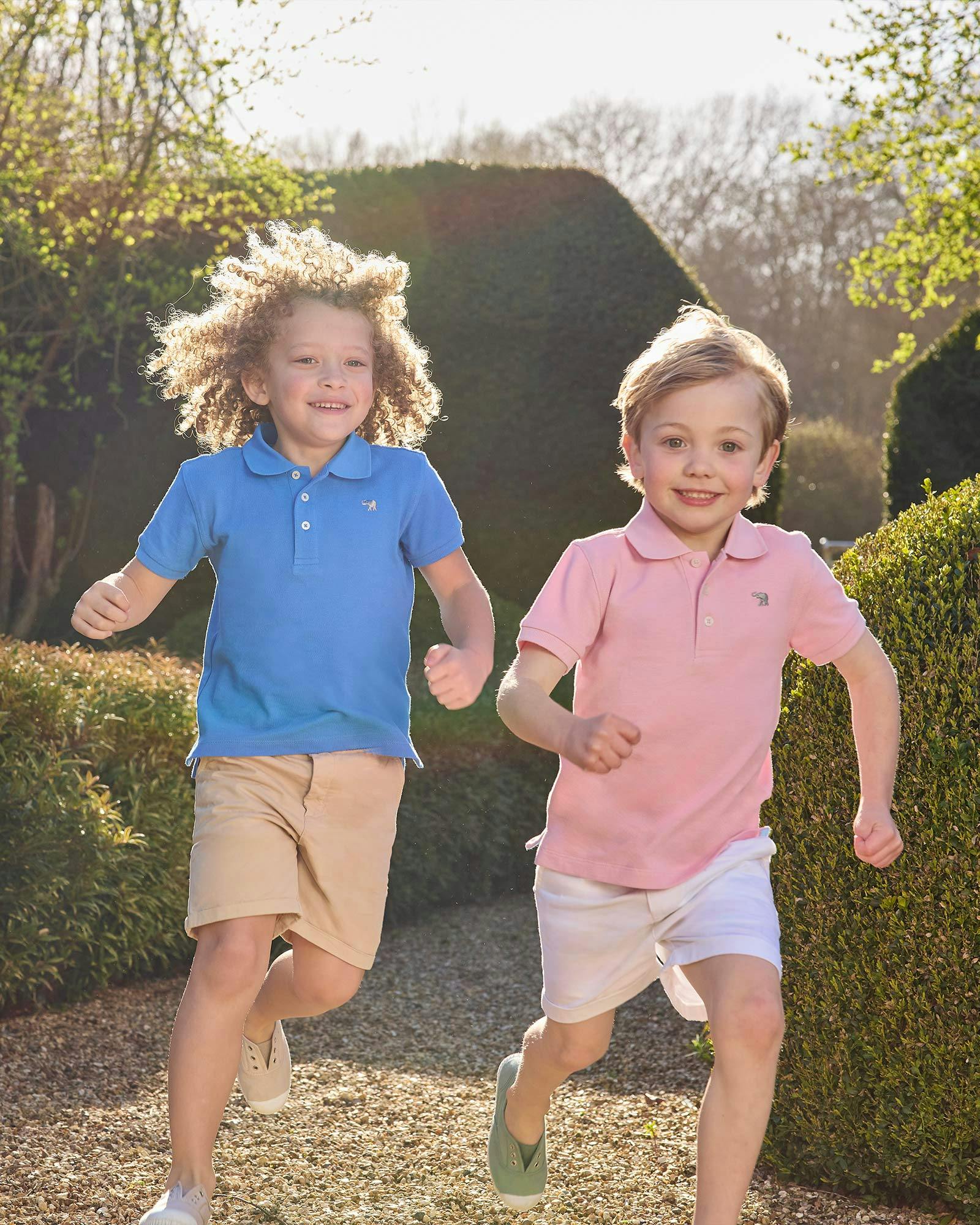 Harry Piqué Polo in Pink