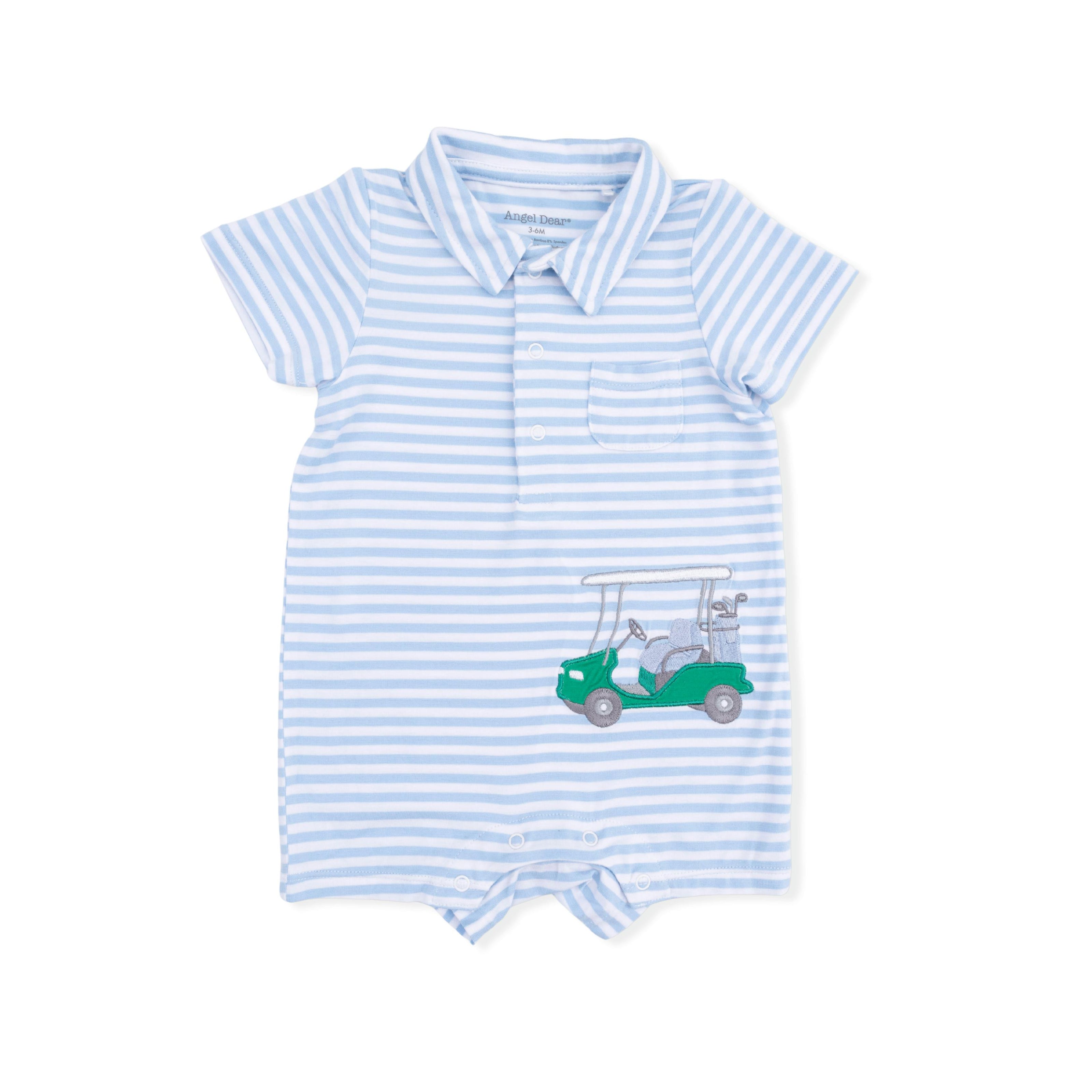 Striped Golf - Polo Shortie