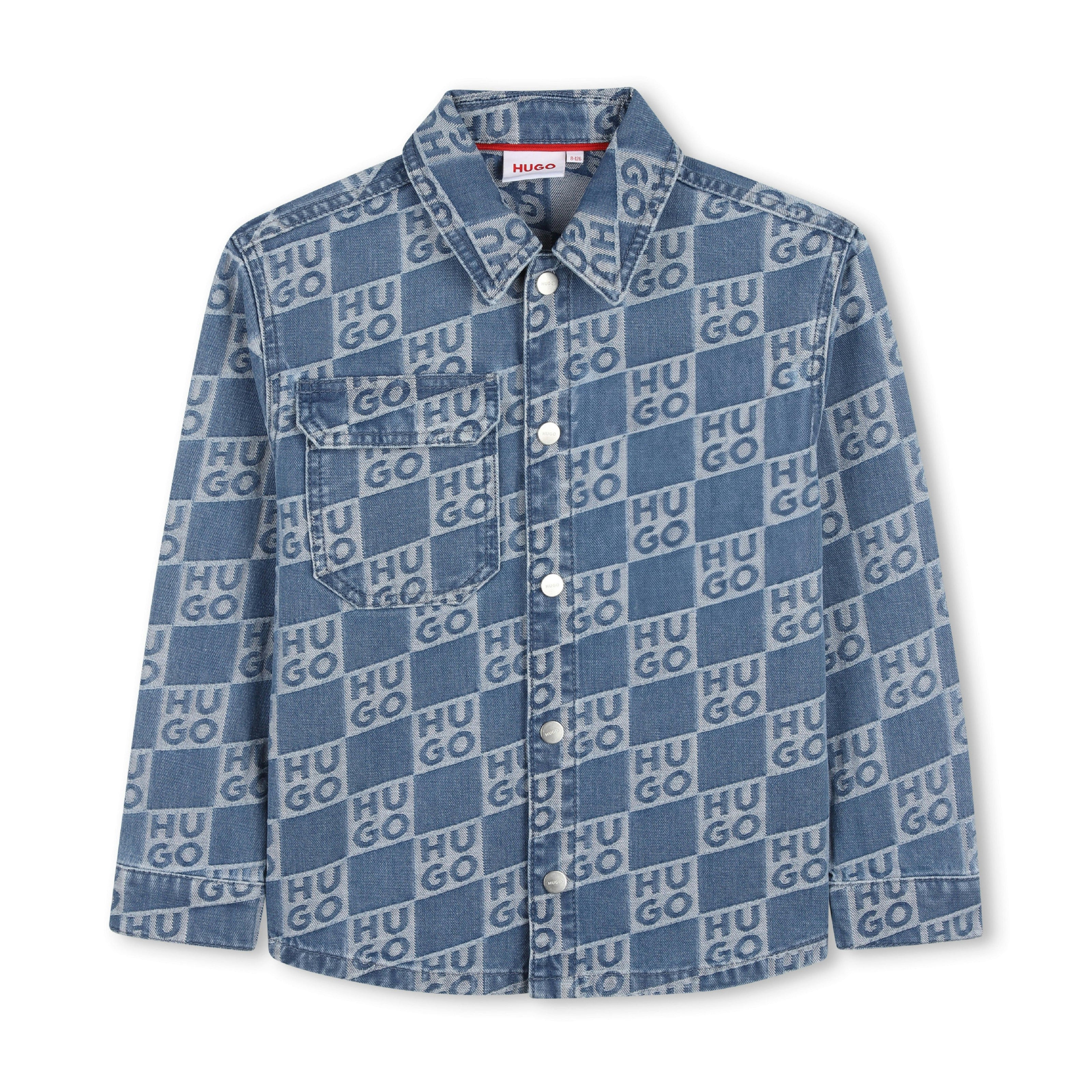 Monogram Long Sleeved Denim Shirt
