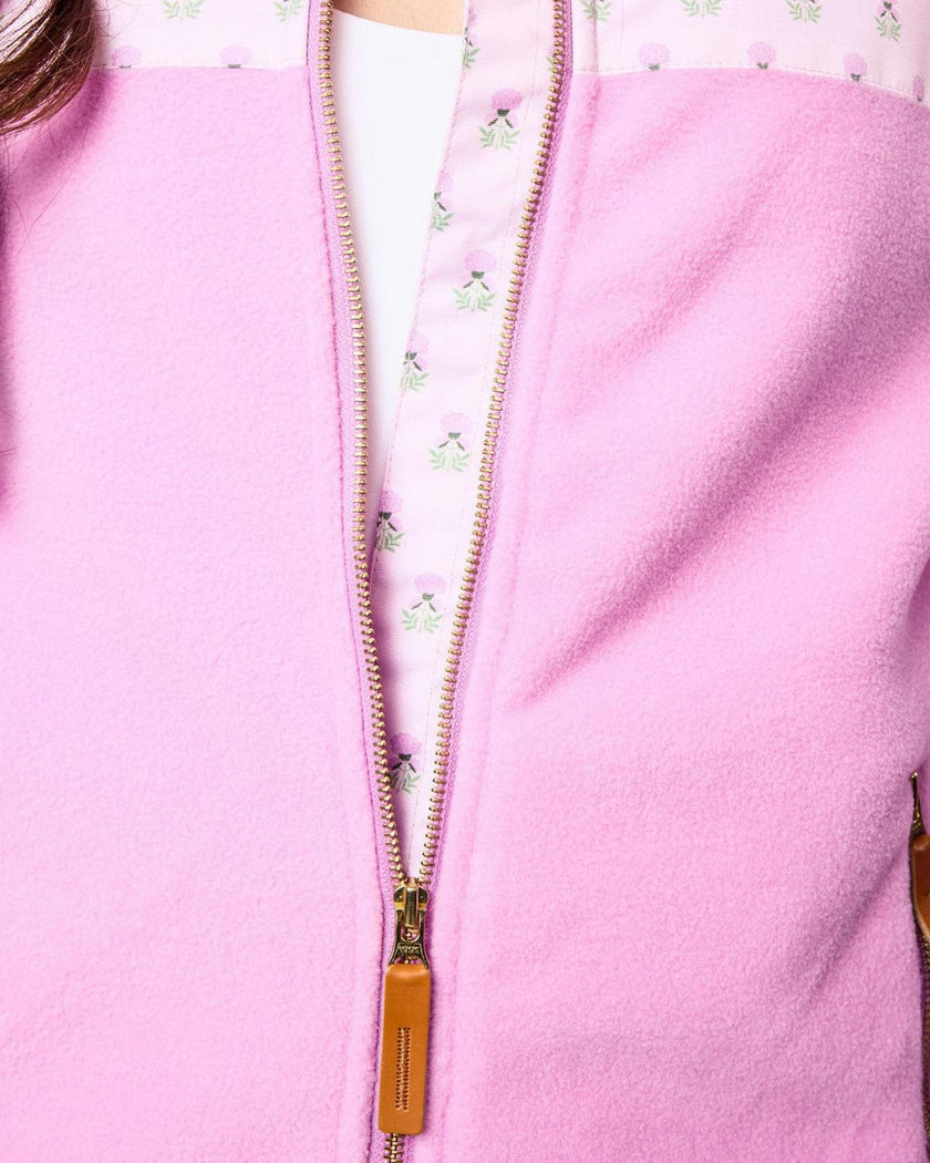 Kids Fleece Jacket in Pink Lavender