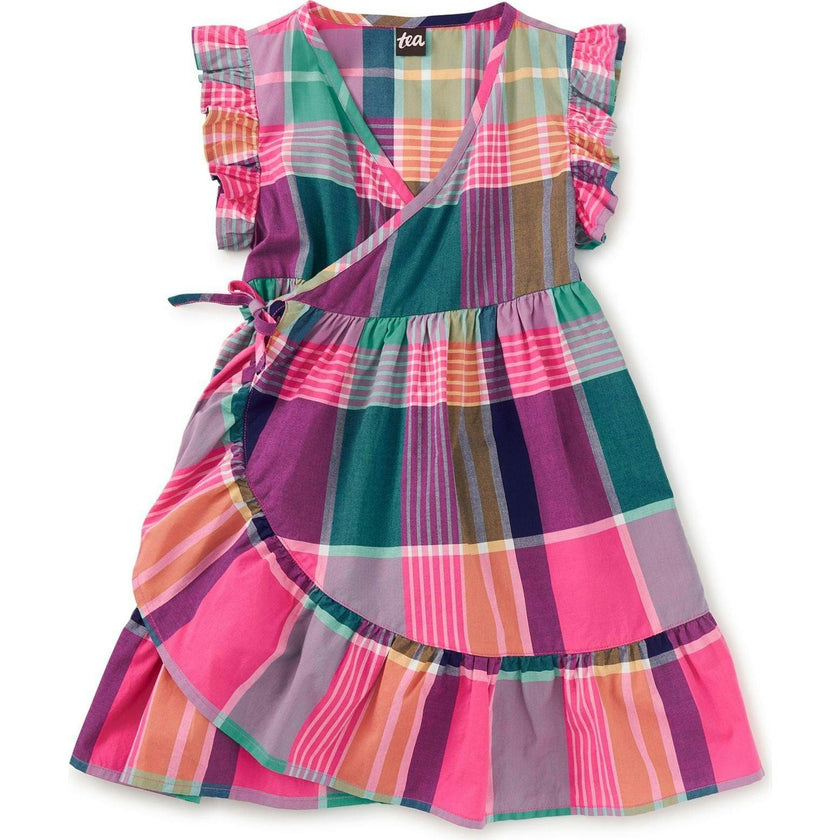 Full Sweep Wrap Dress, Multi