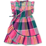 Full Sweep Wrap Dress, Multi