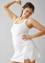 Maternity Active Dress with Built-In Shorts & Double Layer Bra