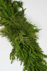 Real Touch Winter Greenery with Cypress, Norfolk & Pine Christmas Long Centerpiece Table Large Runner Swag
