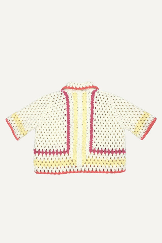 PIPER COLORBLOCK CROCHET CARDI