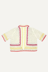 PIPER COLORBLOCK CROCHET CARDI