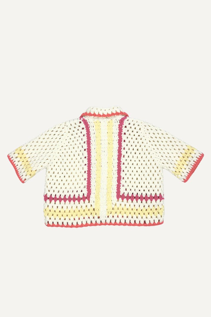 PIPER COLORBLOCK CROCHET CARDI