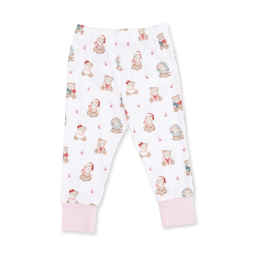 Christmas Teddy Bears Pink - Long Sleeve Loungewear Set