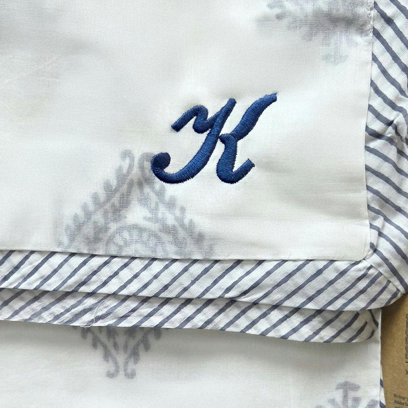 Block-Printed Cotton Dohar