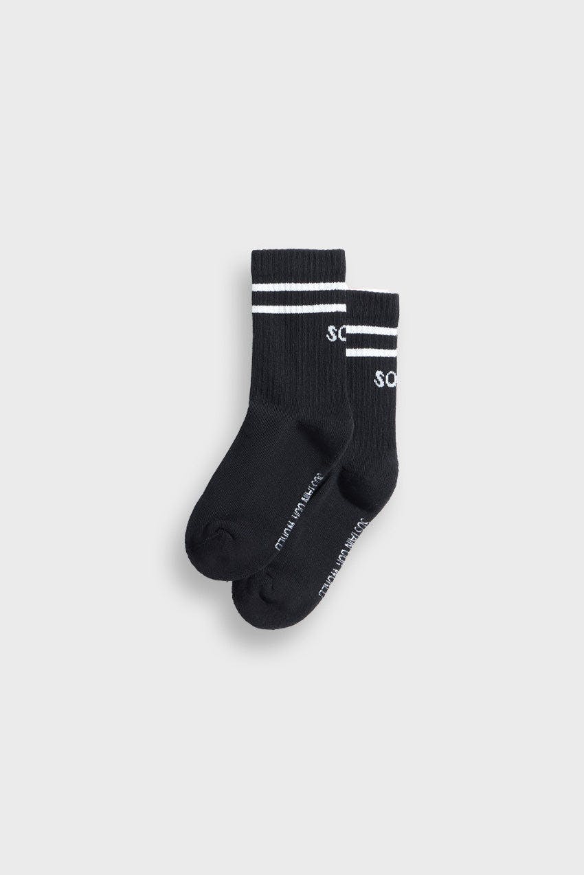 Two-Pack Of Striped Crew Socks