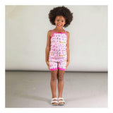 Pink Puppy Print Pajama Sets