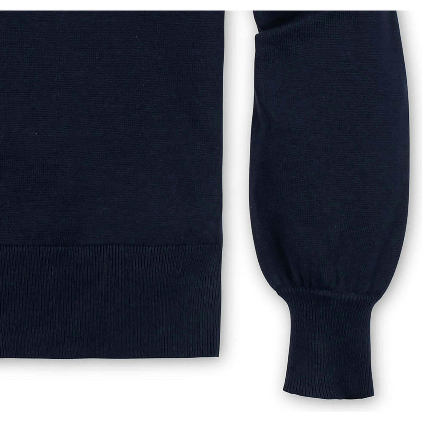 Organic Fair Isle Puff Sleeve Sweater, Blue