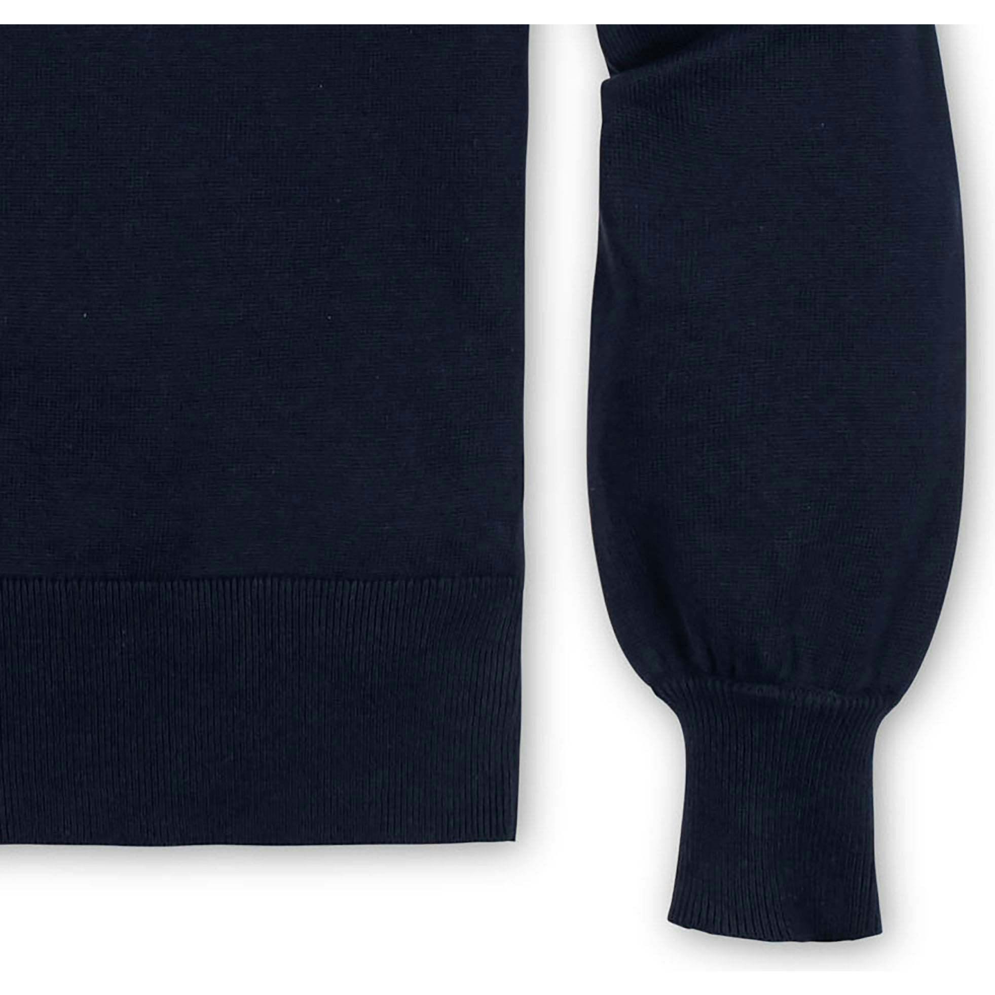 Organic Fair Isle Puff Sleeve Sweater, Blue