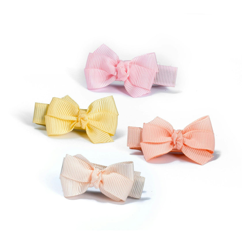 Little Bows Pink Pastel Shades Hair Clips