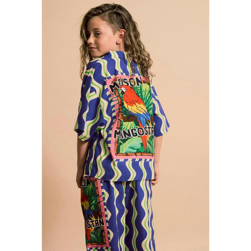 LOROS WAVY SHIRT BLUE