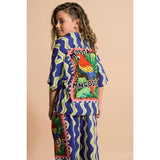 LOROS WAVY SHIRT BLUE