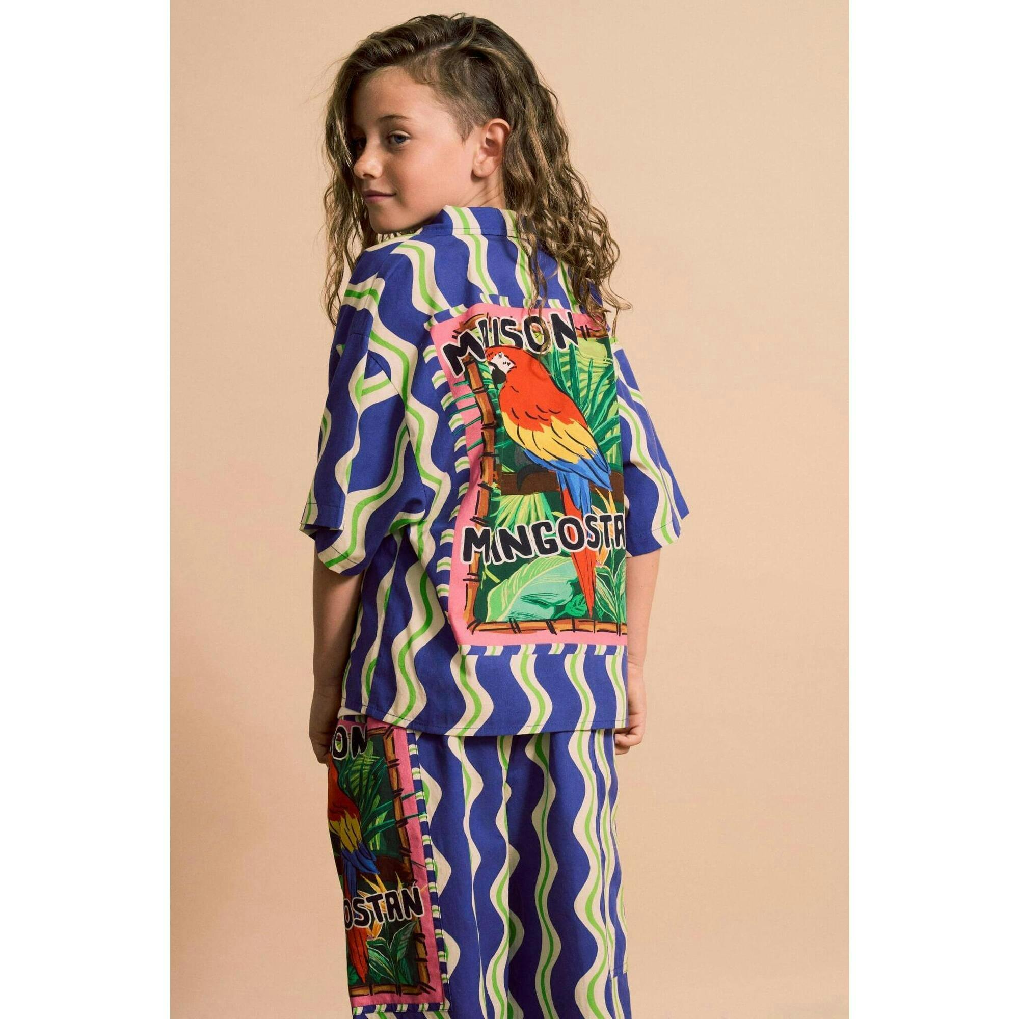 LOROS WAVY SHIRT BLUE