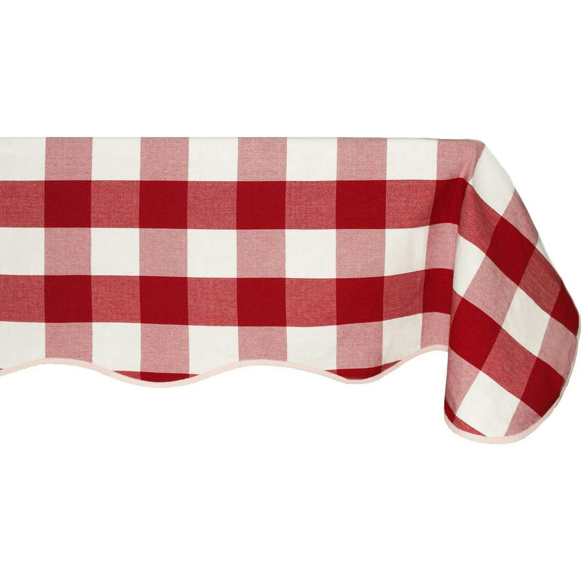 Giardino Reversible Tablecloth in Rosso/Rosa