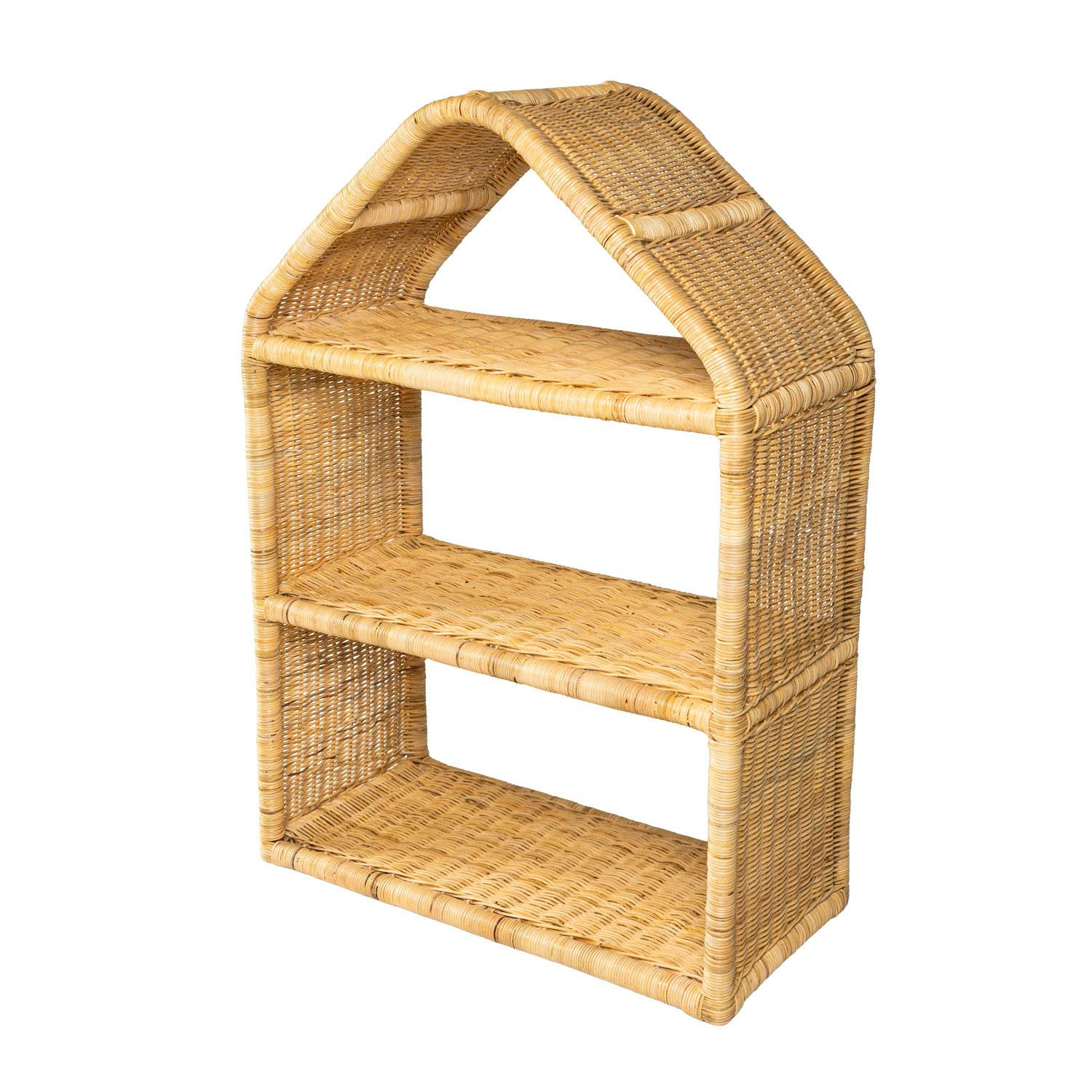 Alaya Handcrafted Rattan House Shelf - Wicker