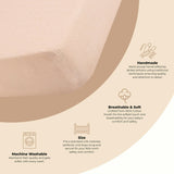 Kaleidoscope Desert Pink Cotton Fitted Crib Sheet