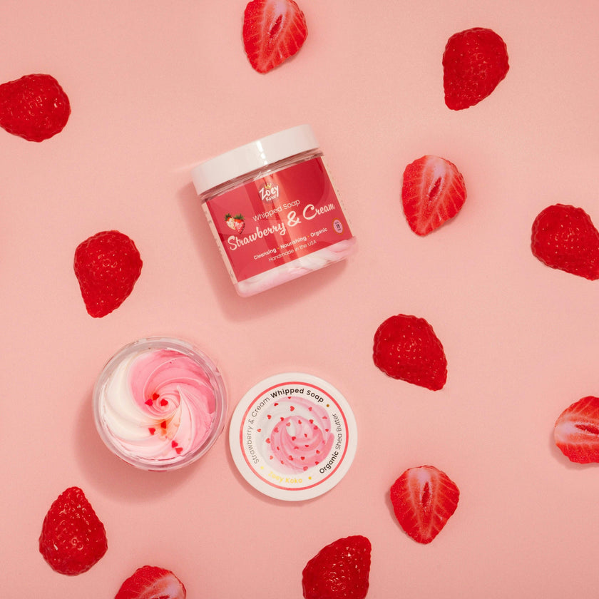 Strawberry & Cream Whipped Soap