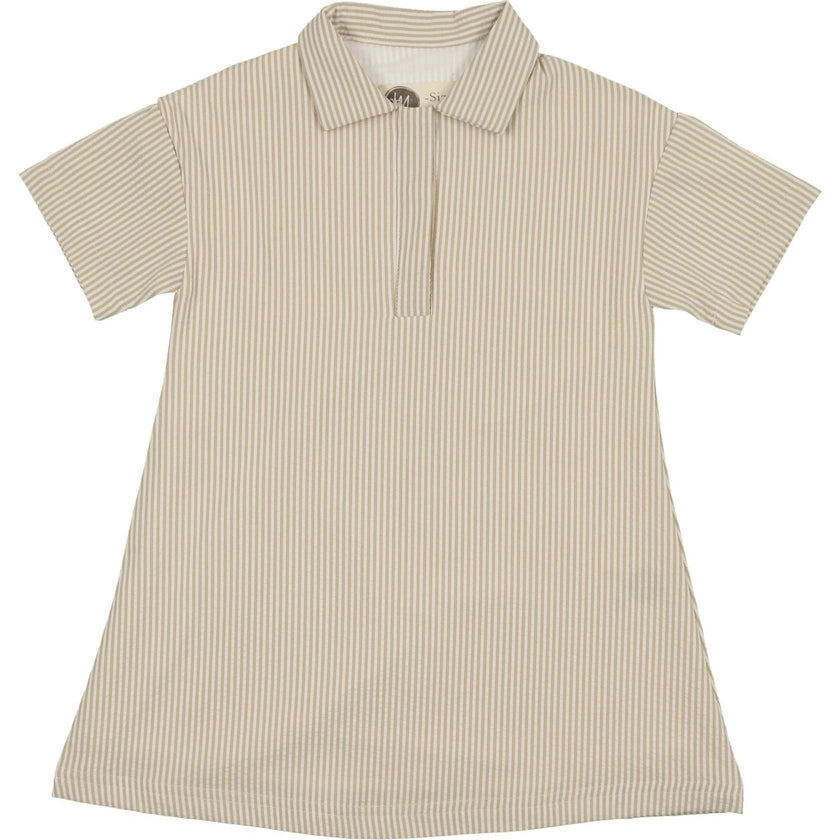 Seersucker Short Sleeve Dress