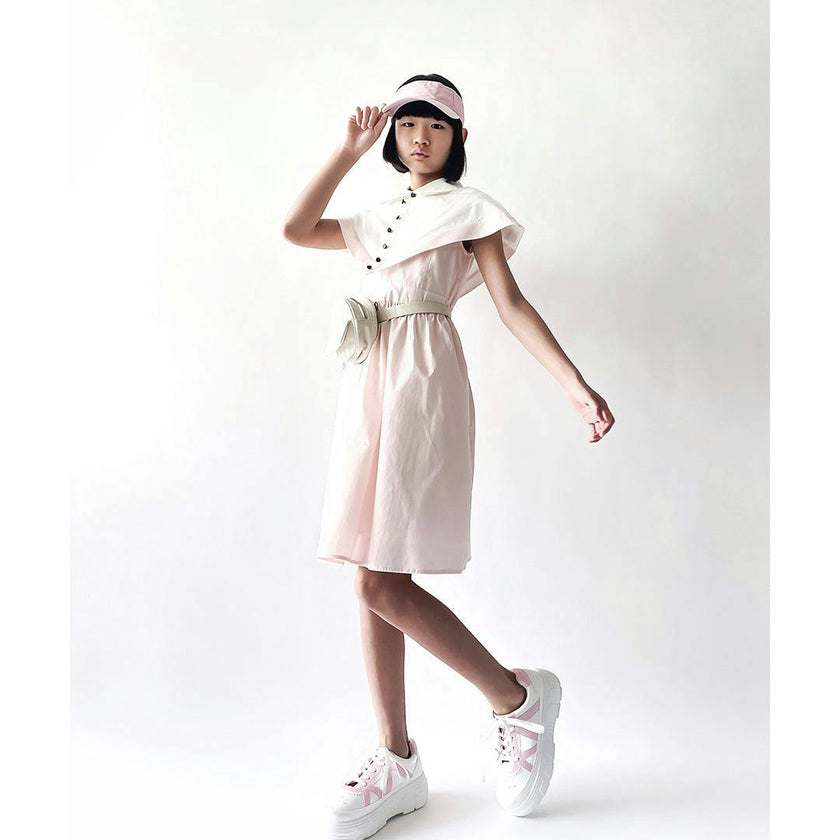 Stella dress (blush pink/ivory)