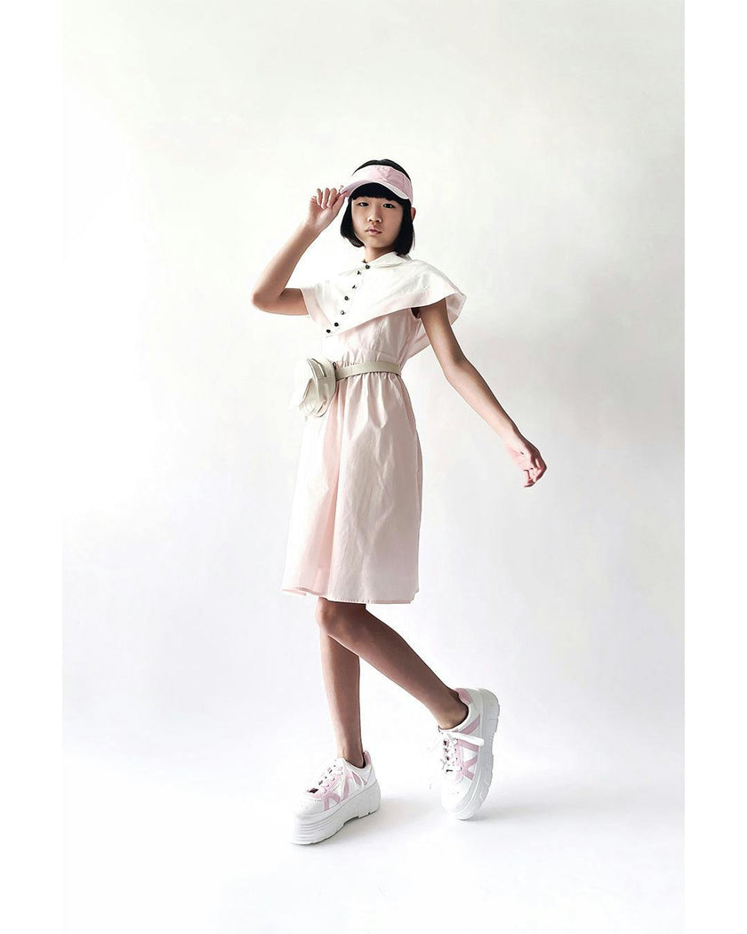 Stella dress (blush pink/ivory)
