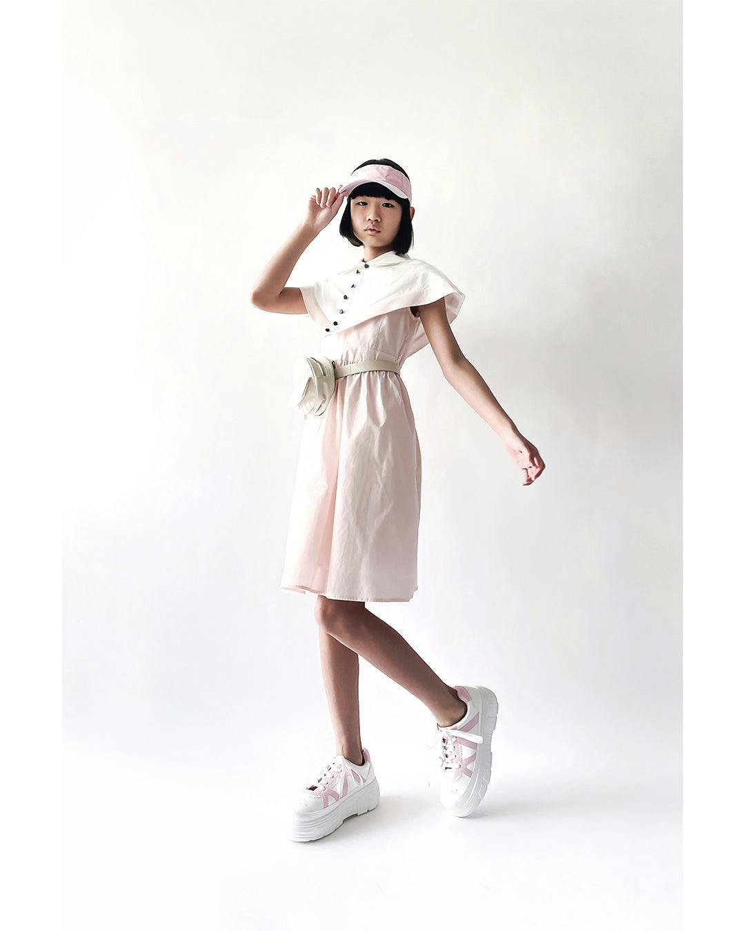 Stella dress (blush pink/ivory)