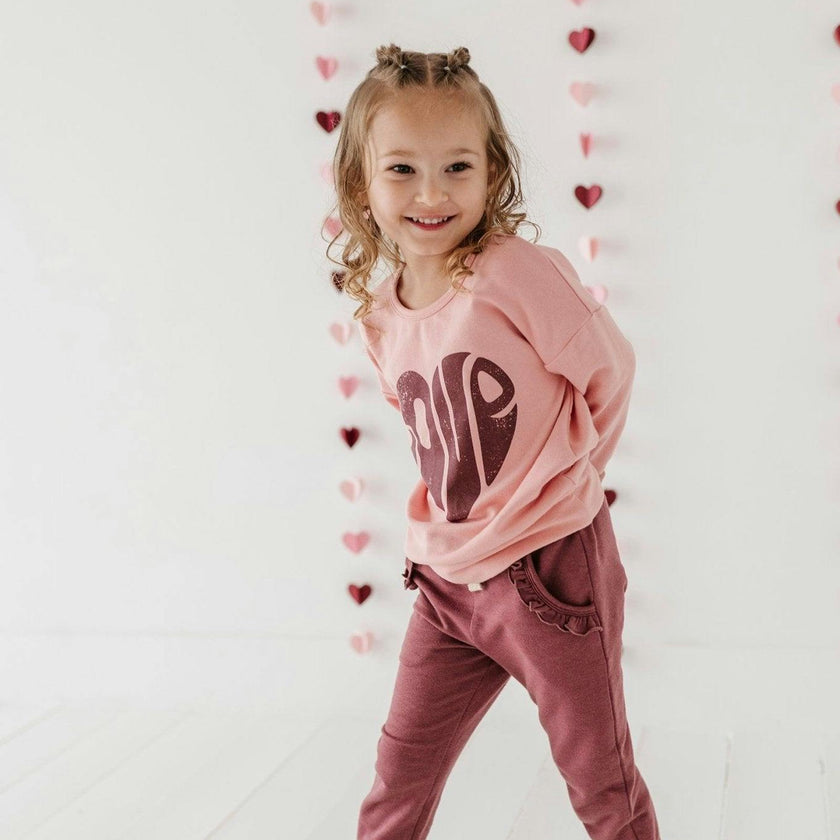 Girl's Joggers Rainbow Hearts
