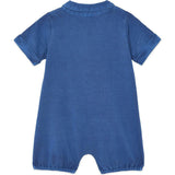 Mediterranean Blue Lewis Polo Romper