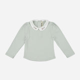 Camila White Collar Top