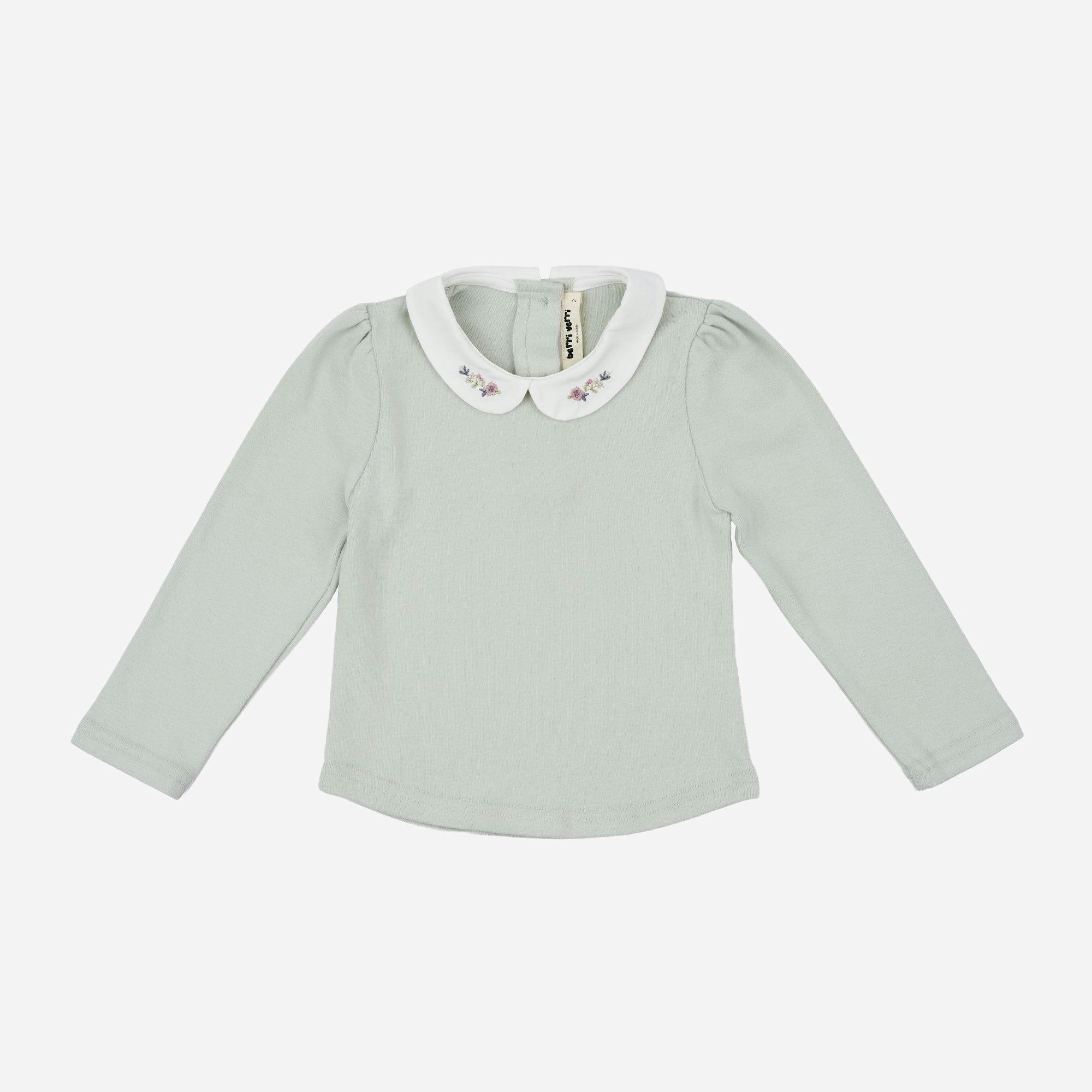 Camila White Collar Top