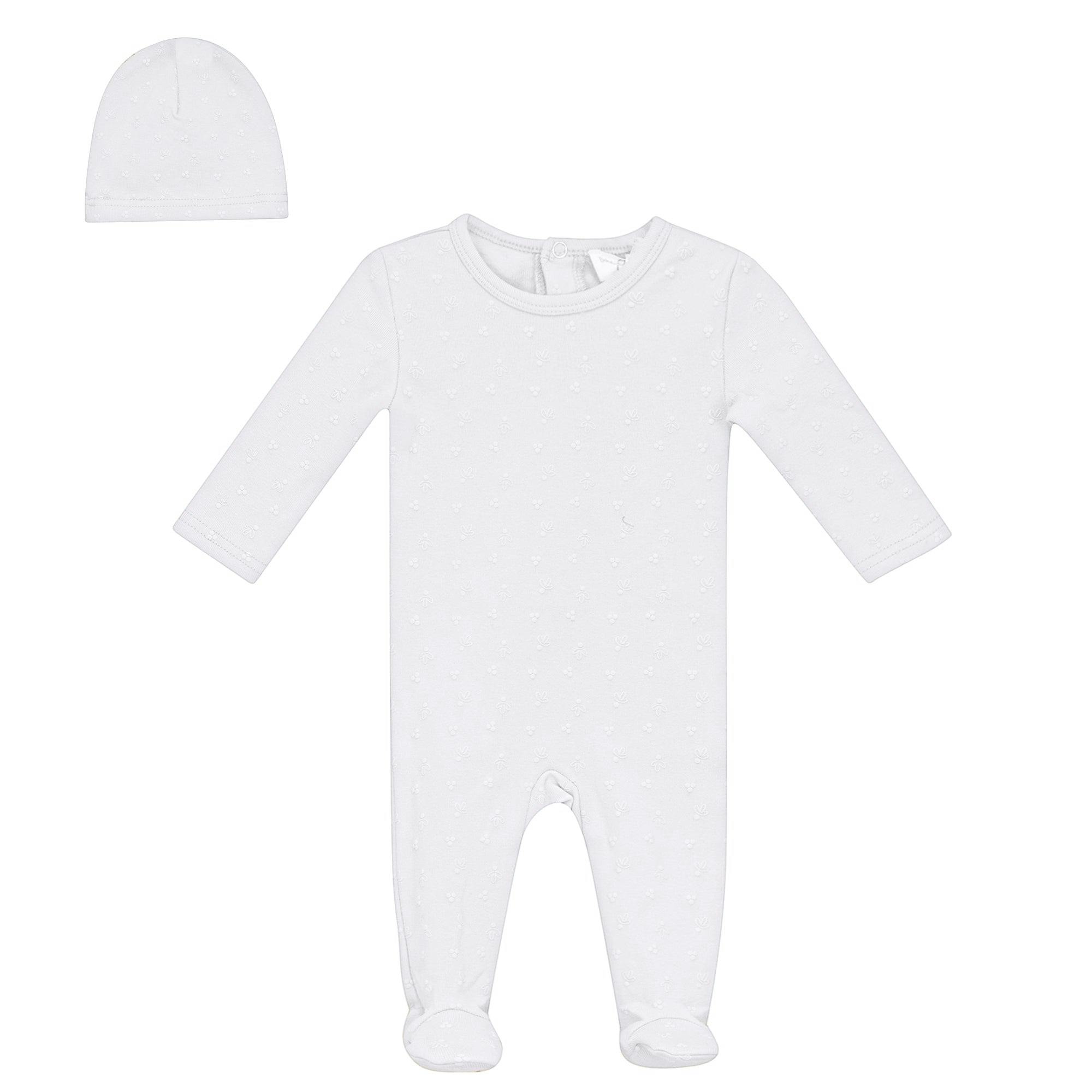 Puff Print Onesie White