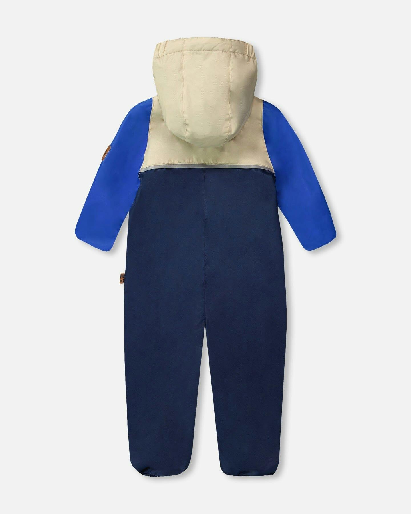 Baby Mid-Season One-Piece Outerwear With Hat Beige