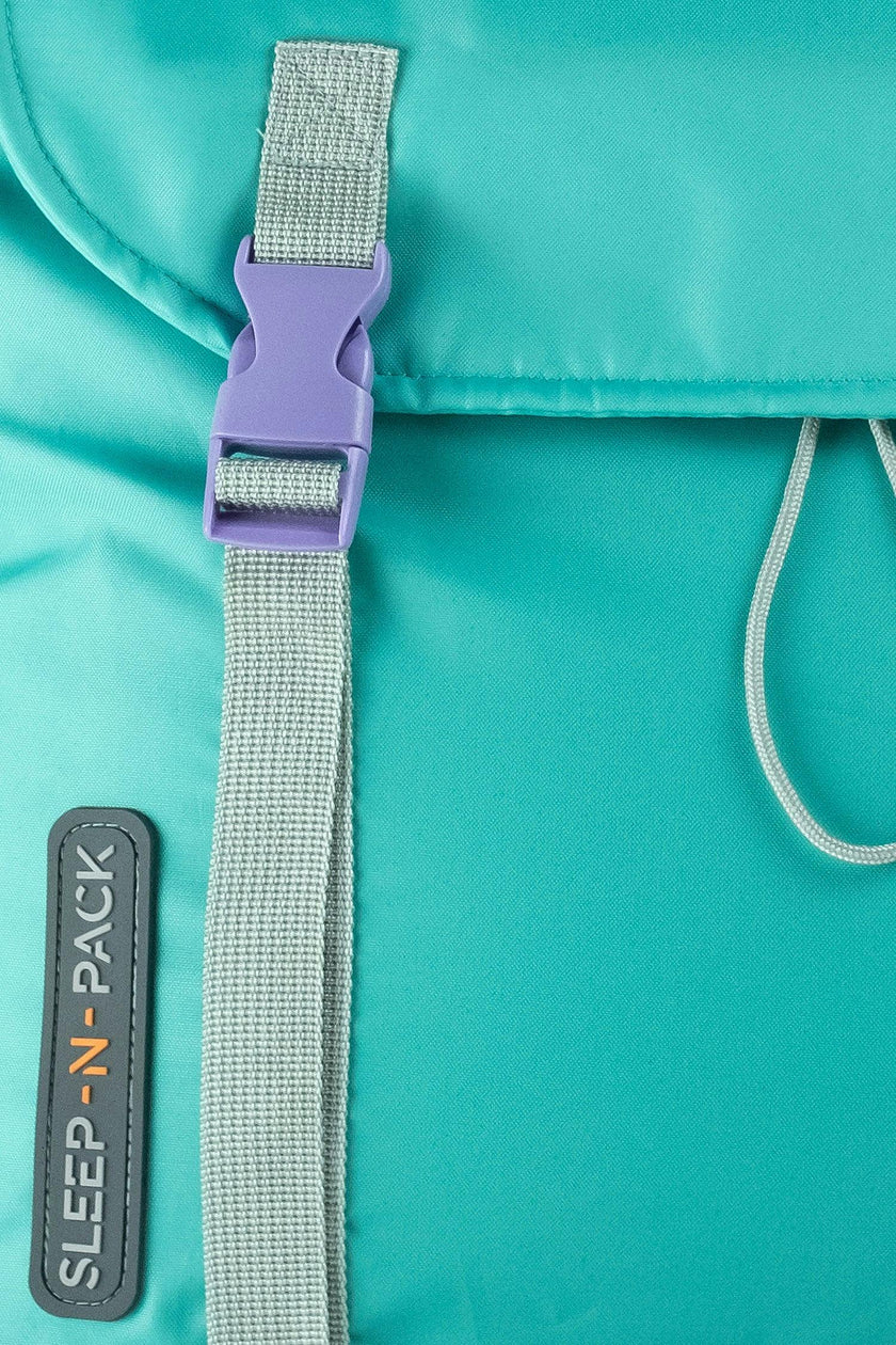 Sleep-n-pack: Packable Sleeping Bag, Big Kid 7-12+ yrs - TeaCup Teal