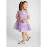 Crinkle Lawn Dress With Flower