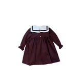 Amélie Bordeaux Dress