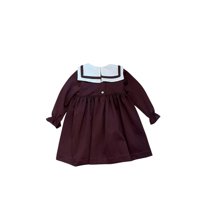 Amélie Bordeaux Dress