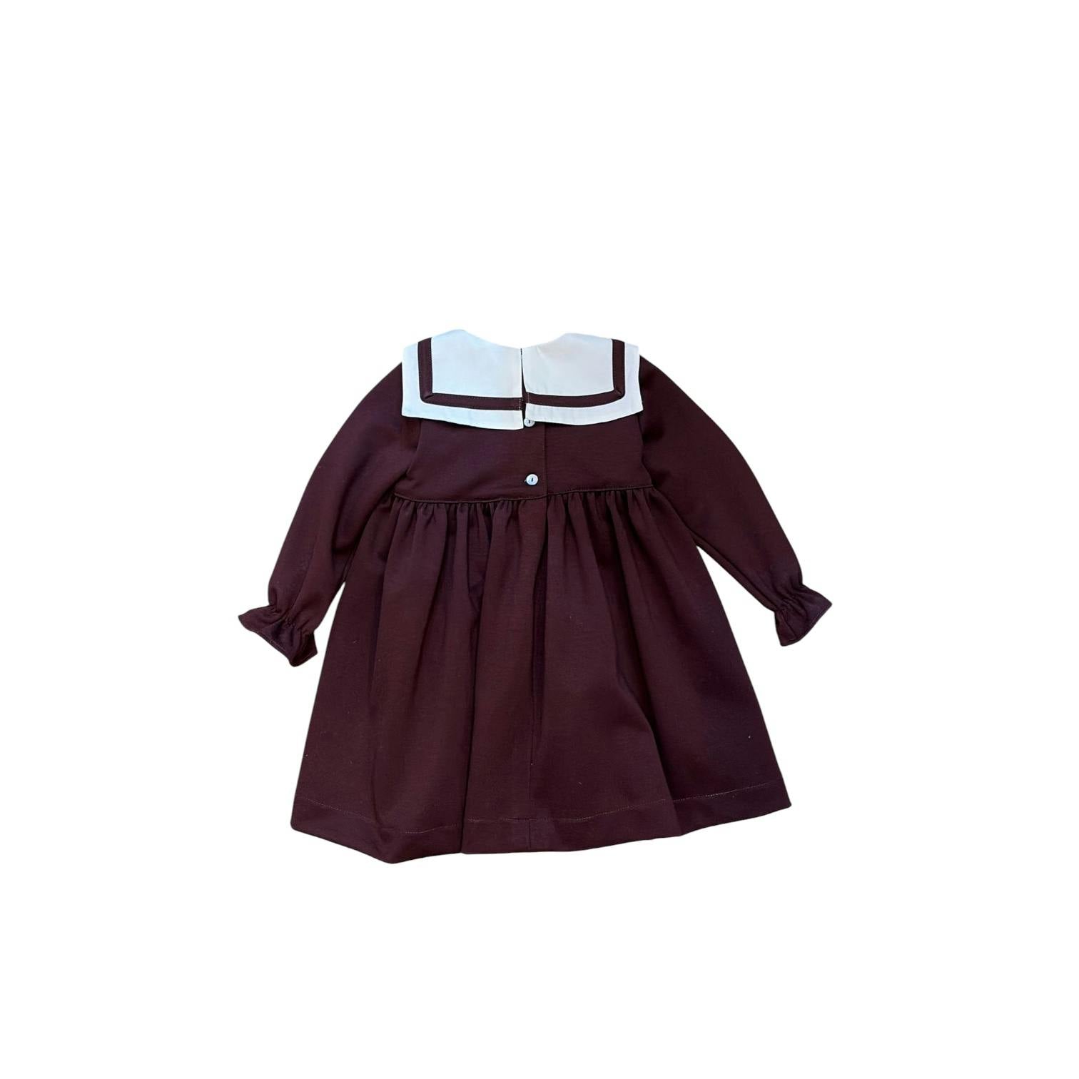 Amélie Bordeaux Dress