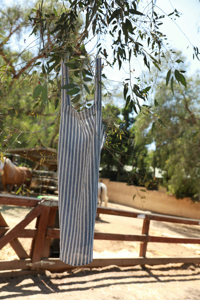Nossilac French Linen Crossback Apron&nbsp;