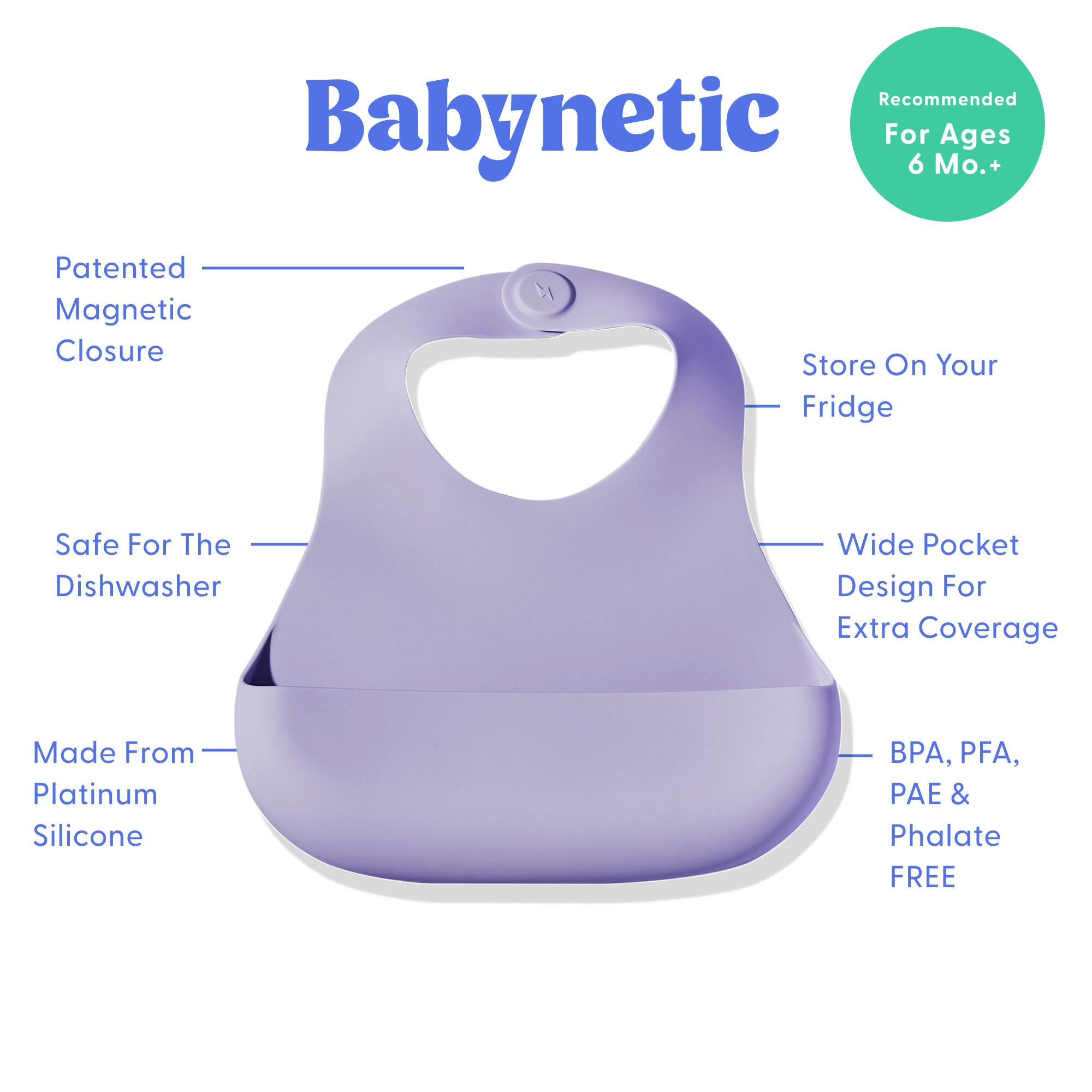 Magnetic Silicone Bib 2-Pack