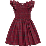 Mini Hattie Dress in Burgundy Plaid