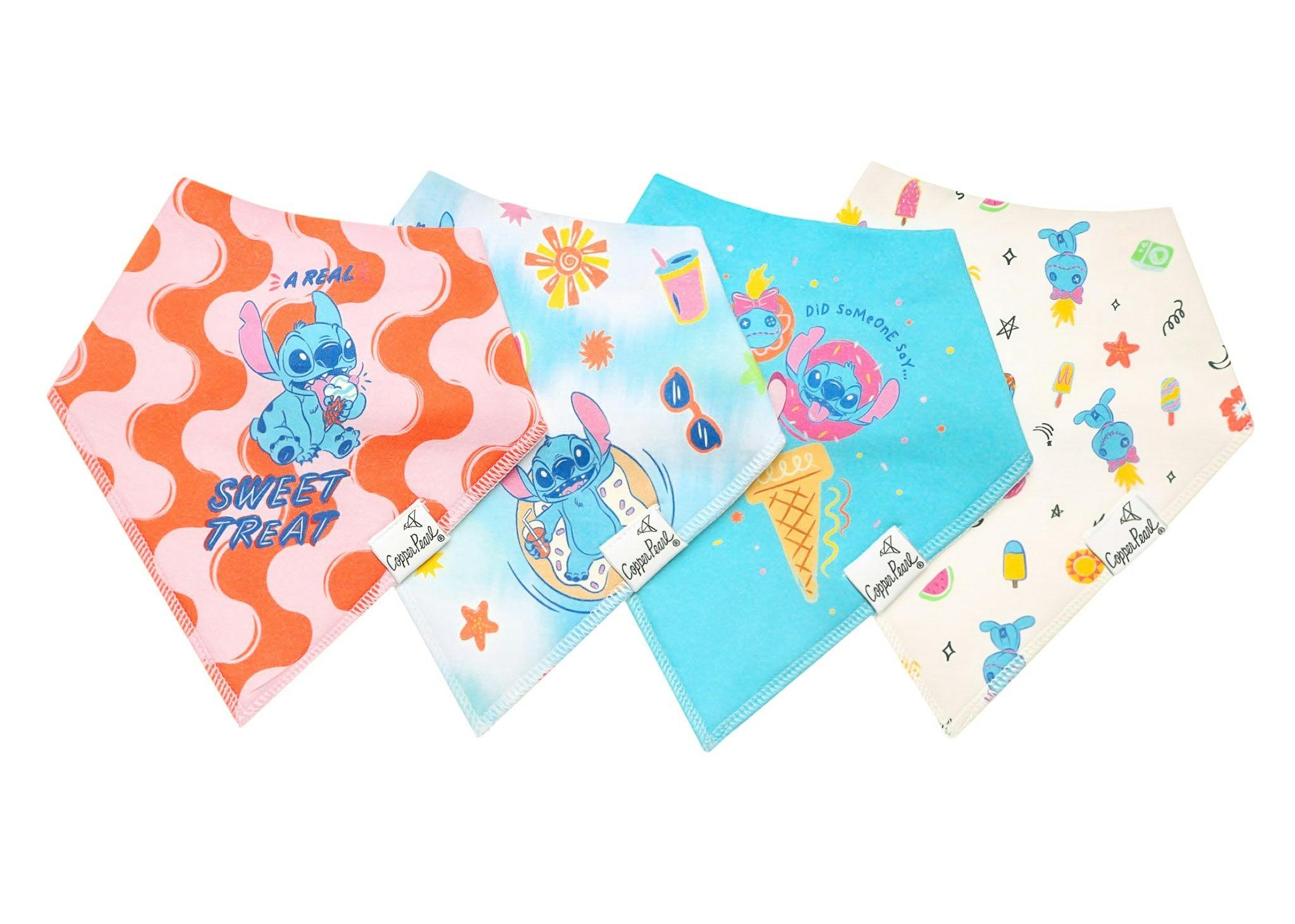 4 Pack Baby Bandana Bibs - Disney Stitch Dreamsicles