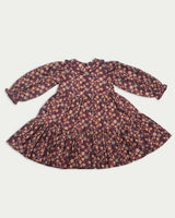 Marguerite Dress - Garden Flowers Plum